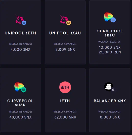 synthetix liquidity mining programs