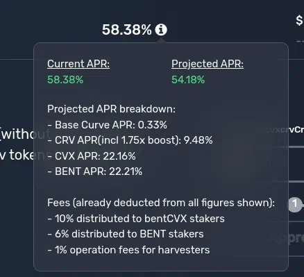 Bentfinance-fees